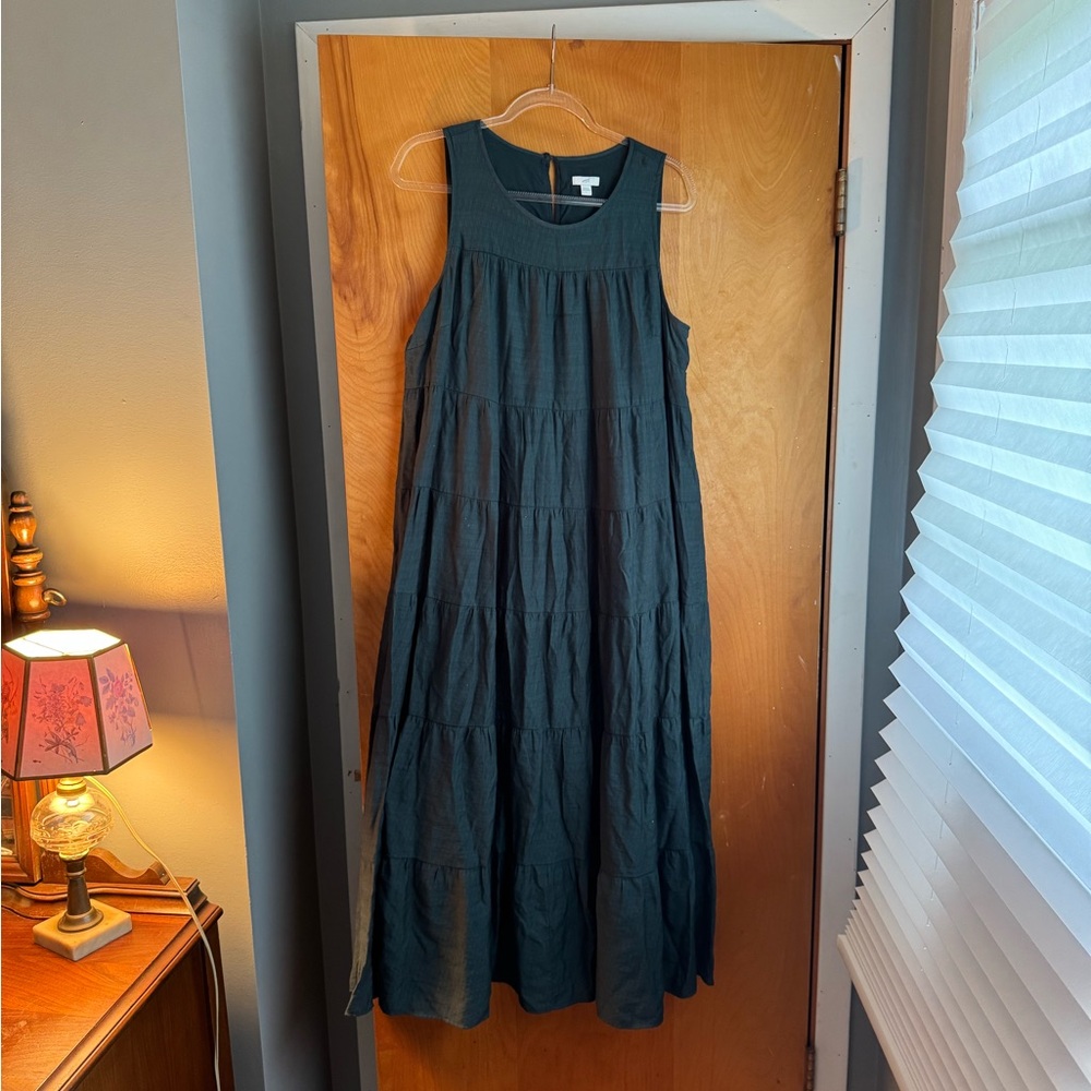 J. Jill Emerald Green Sleeveless Maxi Dress